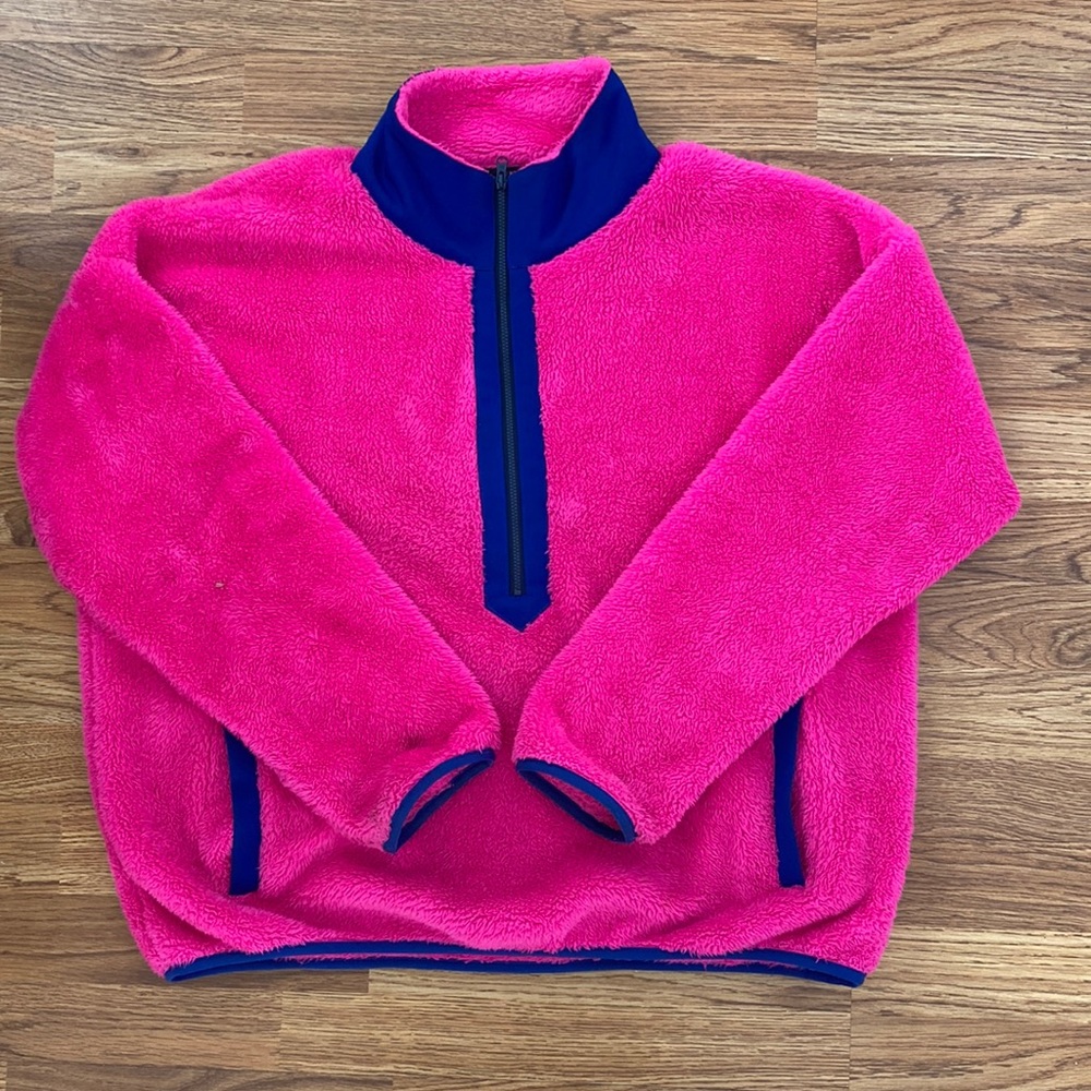 J.Crew Fleece 1/2 zip Pullover | size L